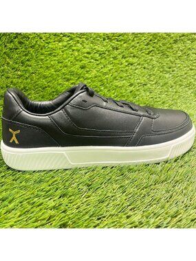 Flux Footwear Adapt Leather Trainer Black Mens Size 9.5 Athletic Shoes Sneakers